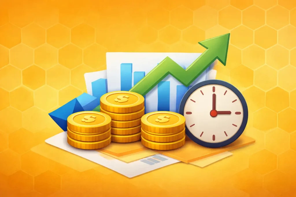 Increased business ROI Illustration